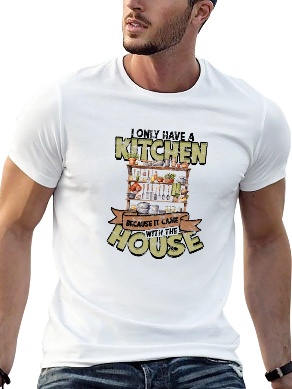 Funny Kitchen With the House Graphic T-Shirt