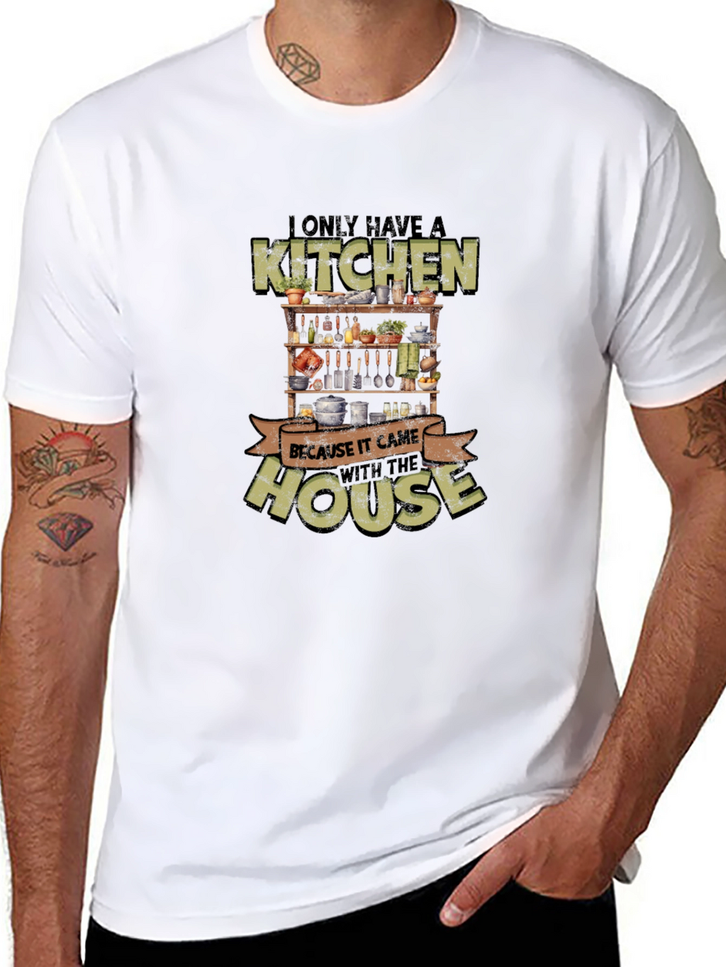 Funny Kitchen With the House Graphic T-Shirt