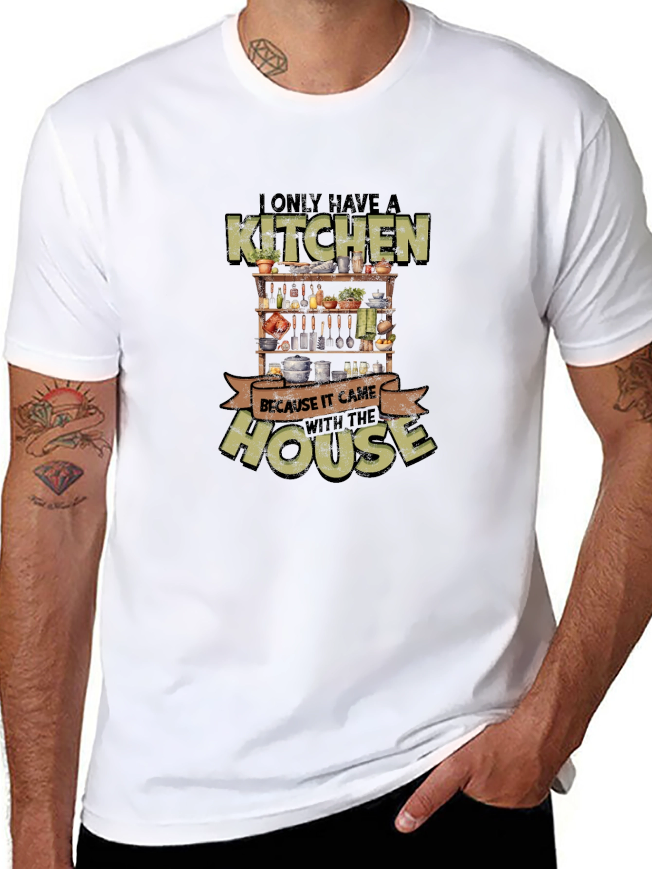 Funny Kitchen With the House Graphic T-Shirt
