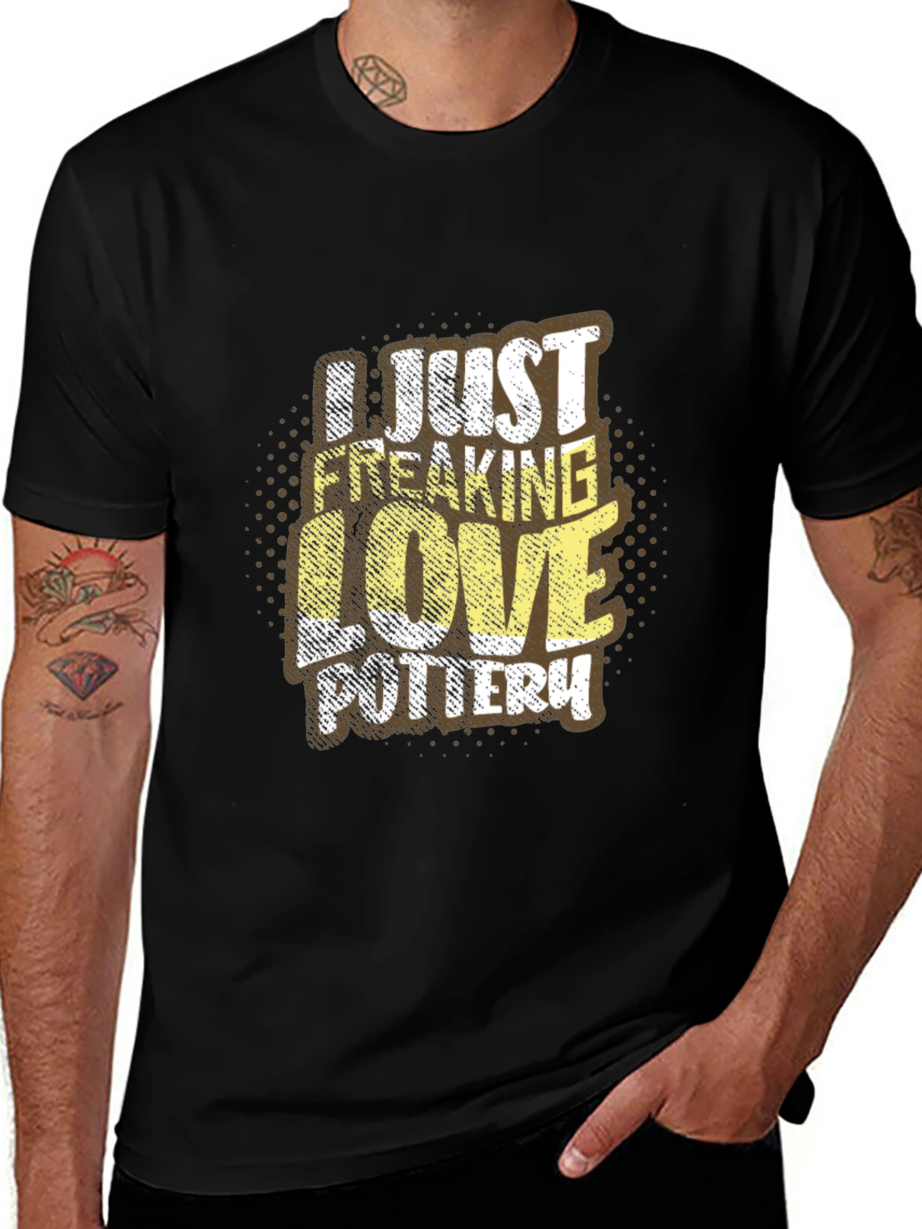 Pottery Lover Graphic Tee - I Just Freaking Love Pottery T-Shirt