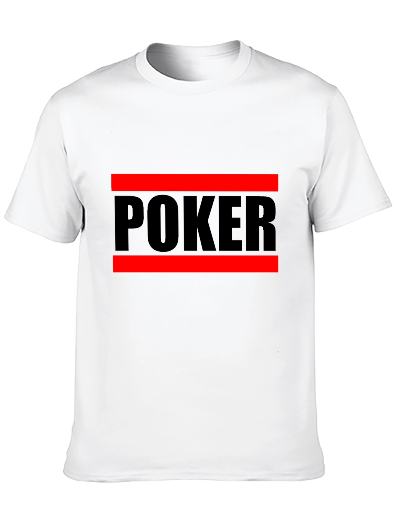 Poker Graphic Tee - Black Crew Neck