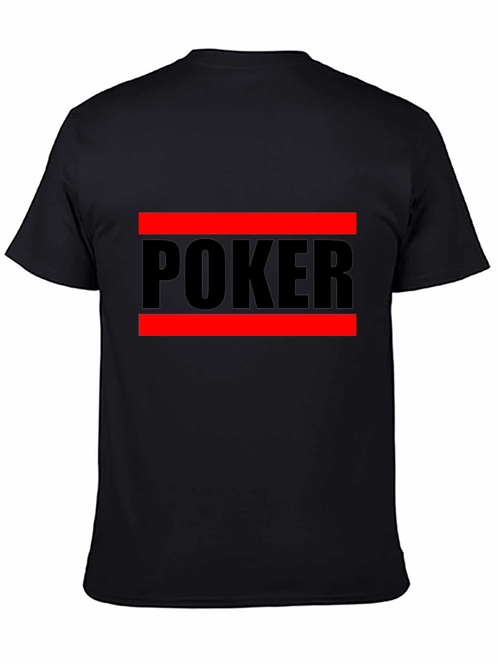 Poker Graphic Tee - Black Crew Neck