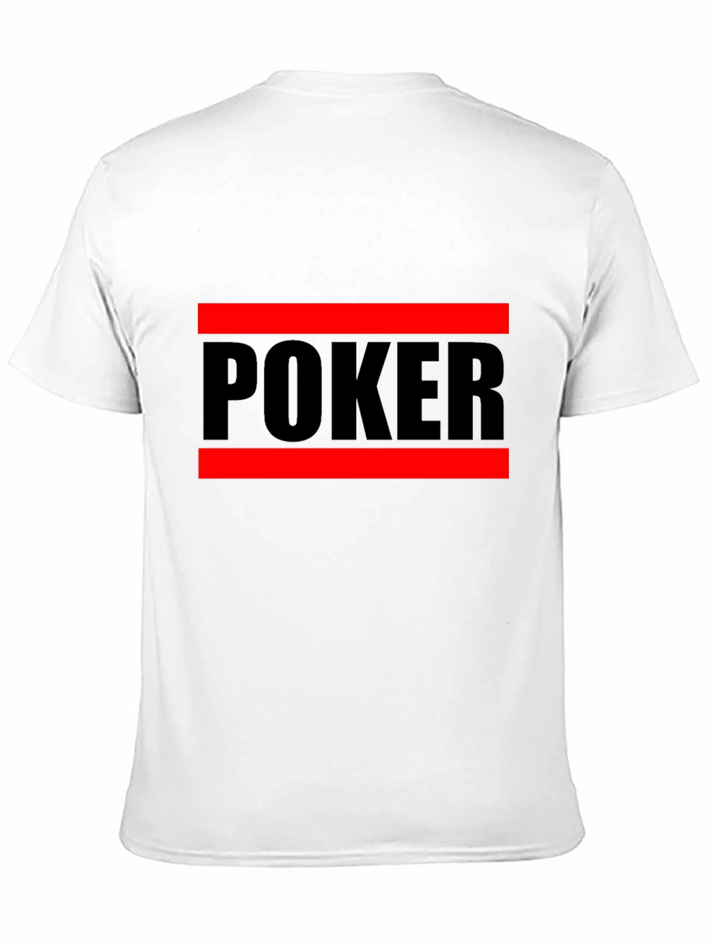Poker Graphic Tee - Black Crew Neck