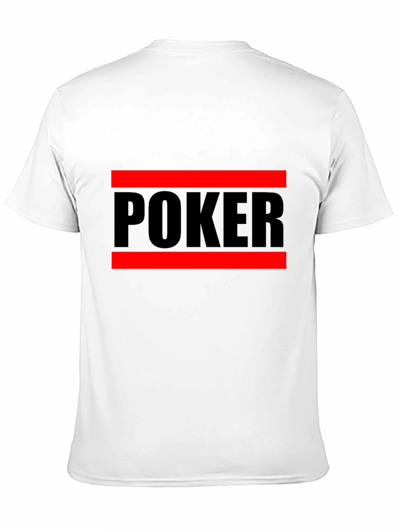 Poker Graphic Tee - Black Crew Neck
