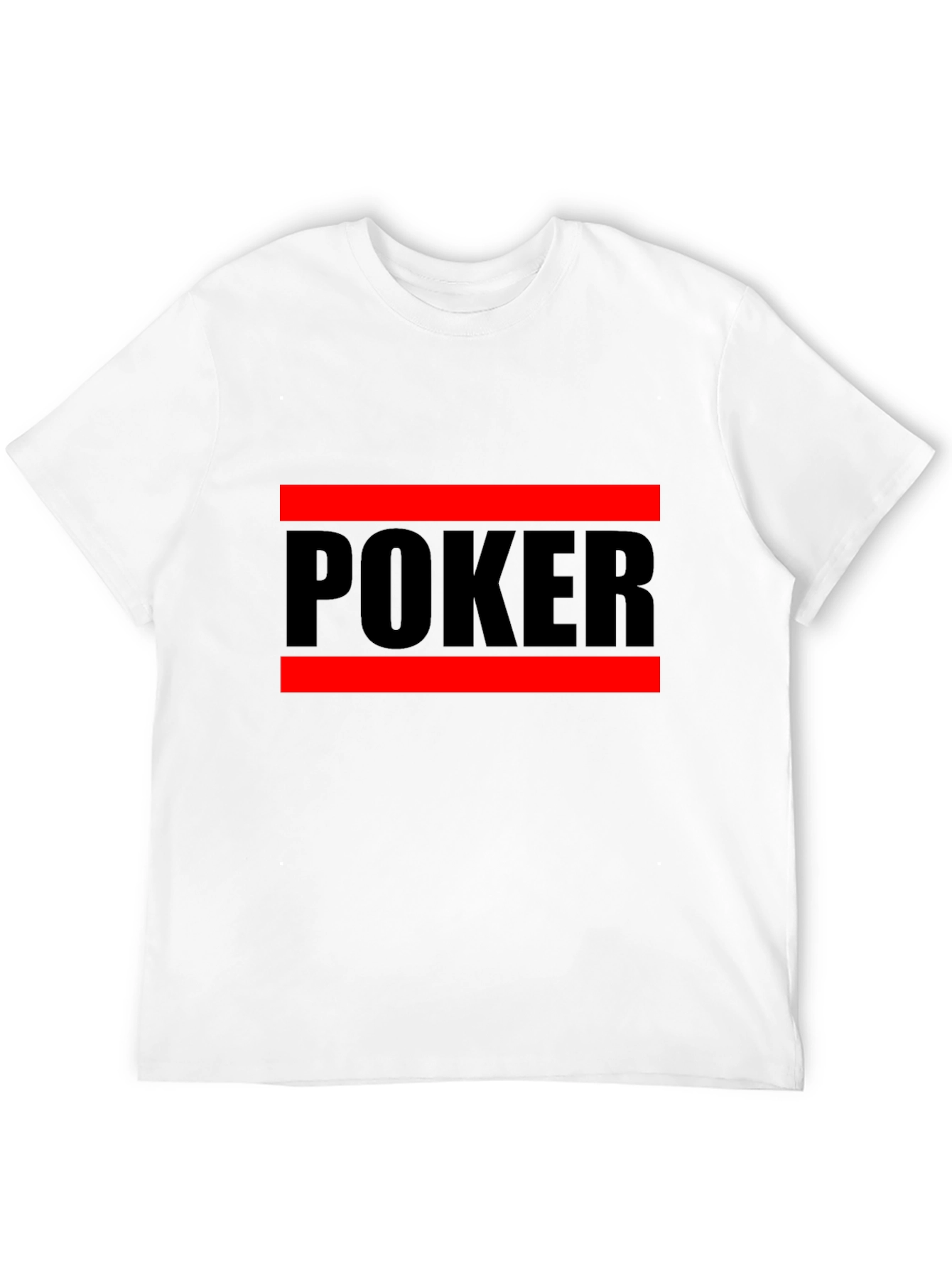 Poker Graphic Tee - Black Crew Neck