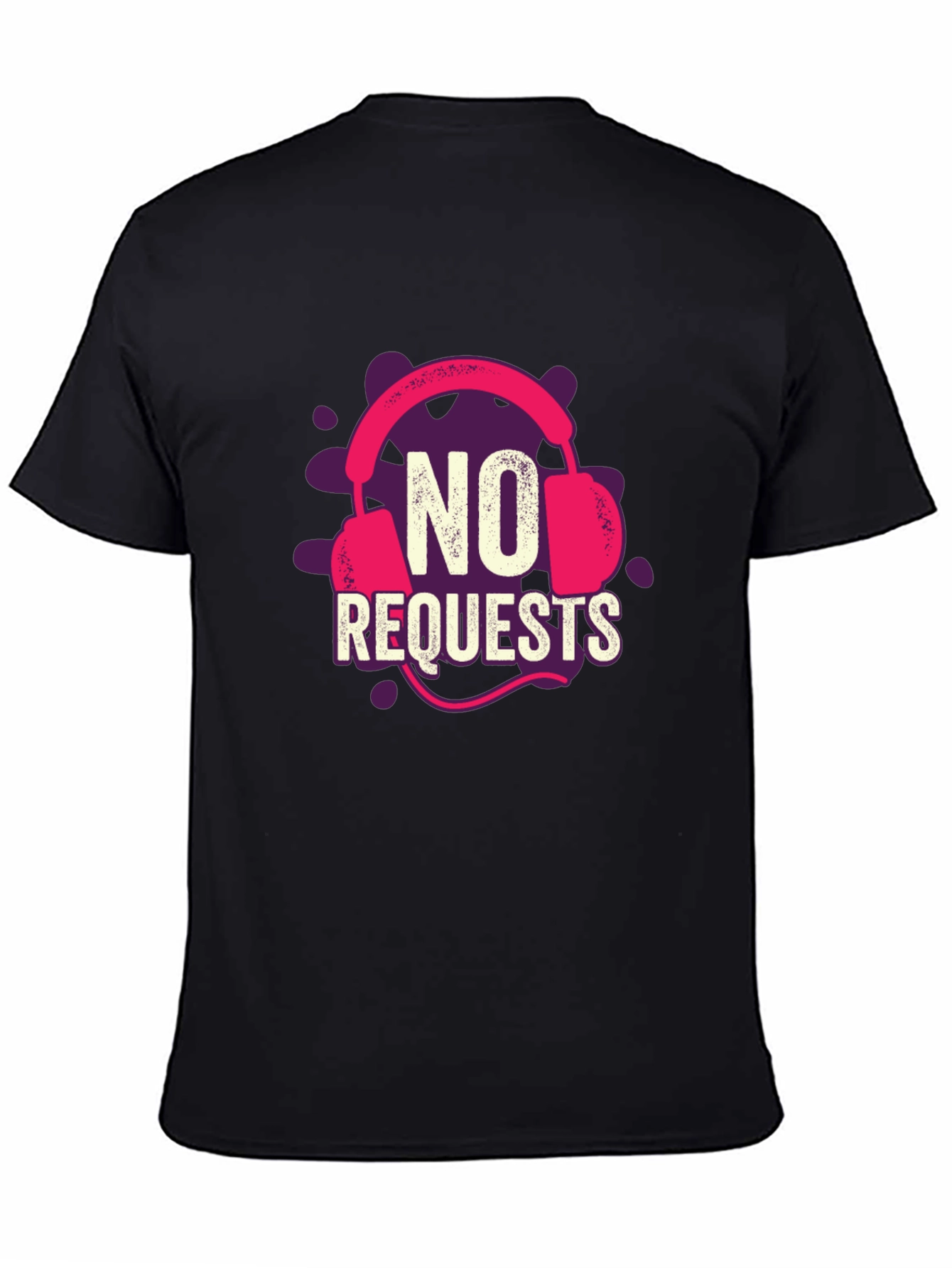 No Requests Headphone Graphic T-Shirt
