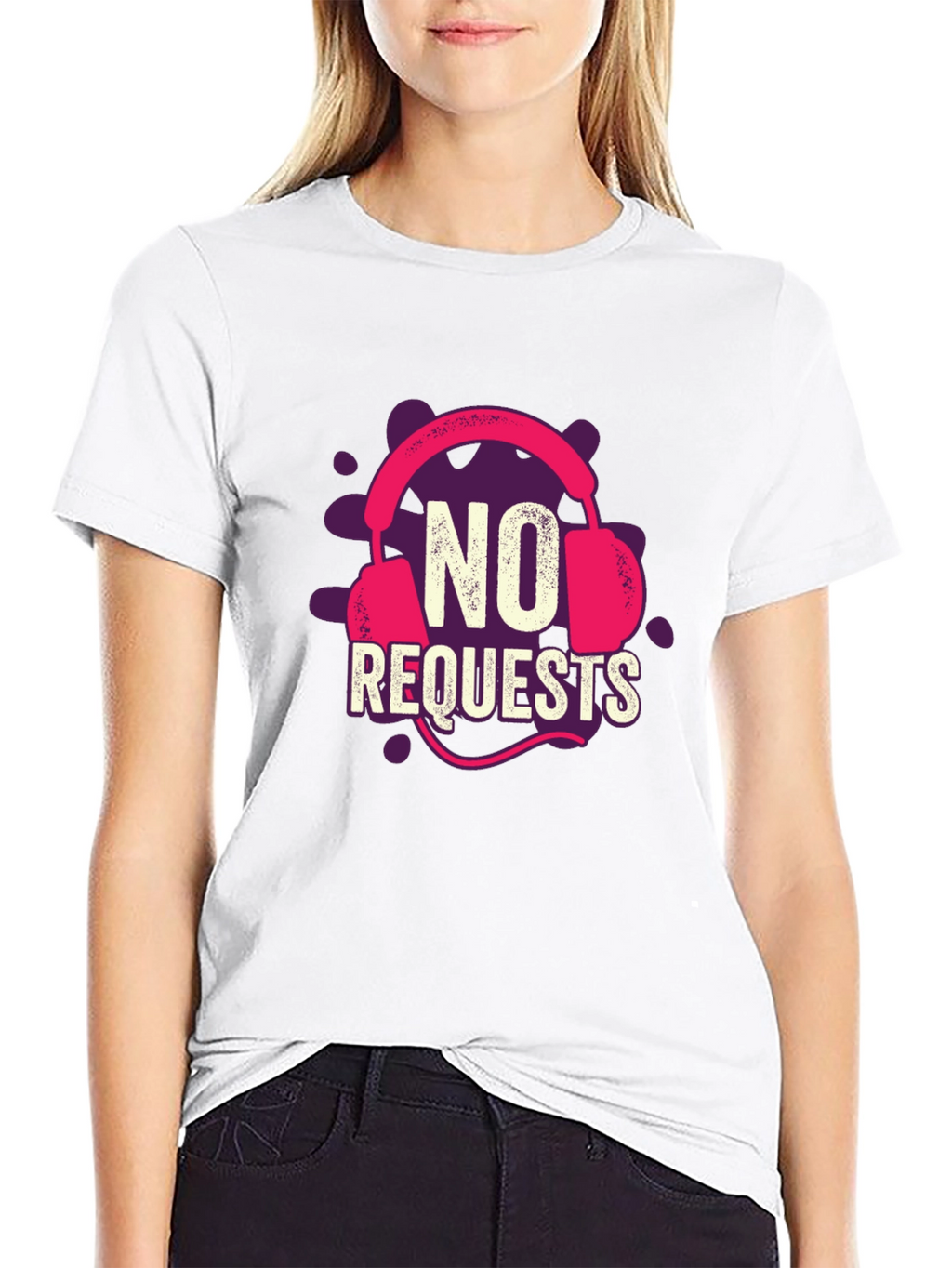 No Requests Headphone Graphic T-Shirt