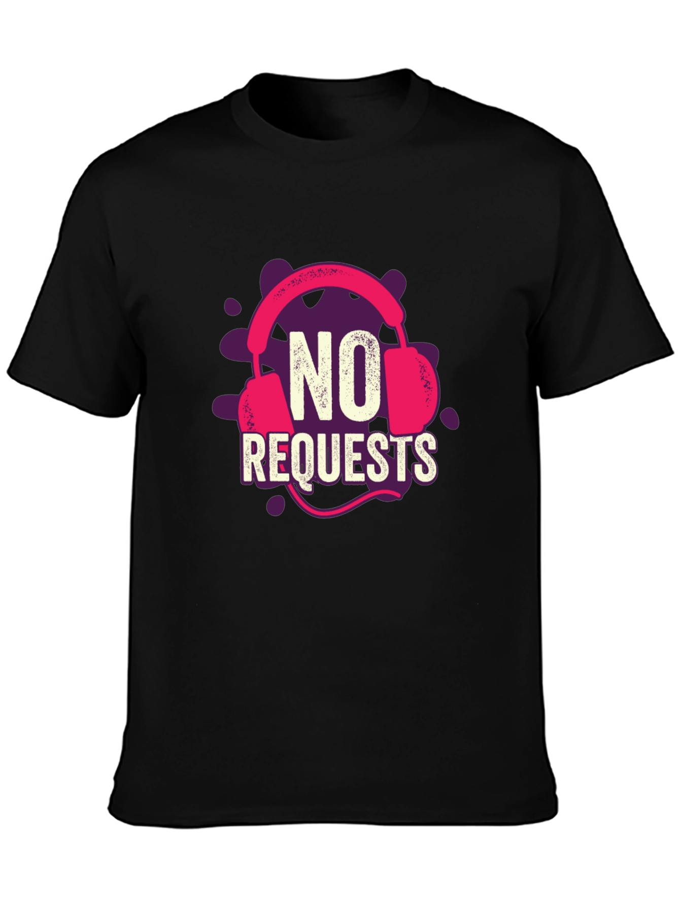 No Requests Headphone Graphic T-Shirt