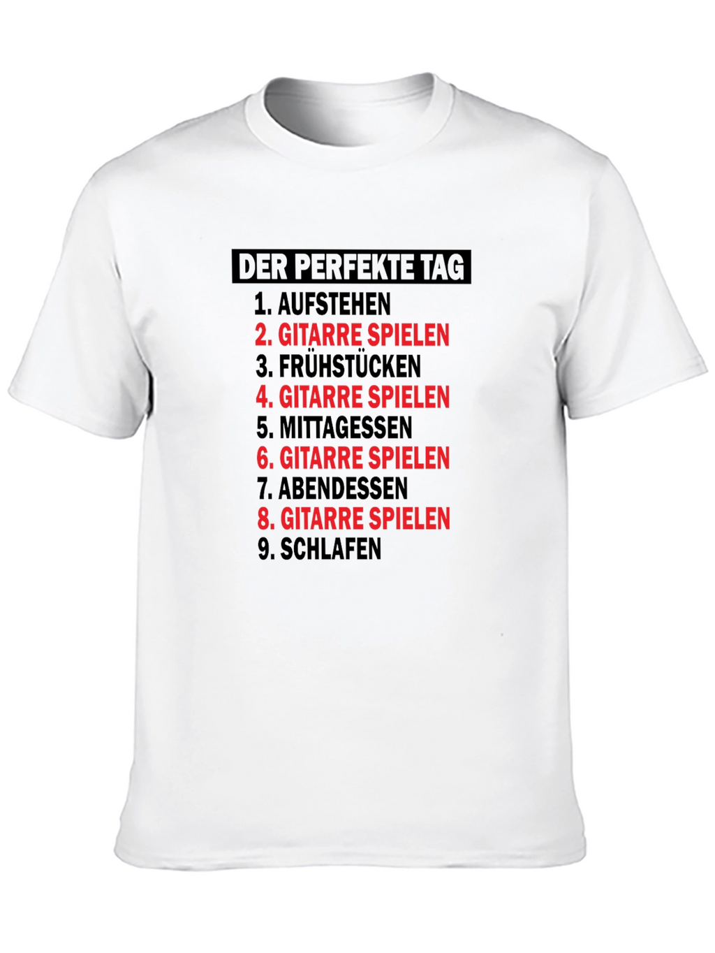 Perfect Day Guitar T-Shirt - Musician Gift