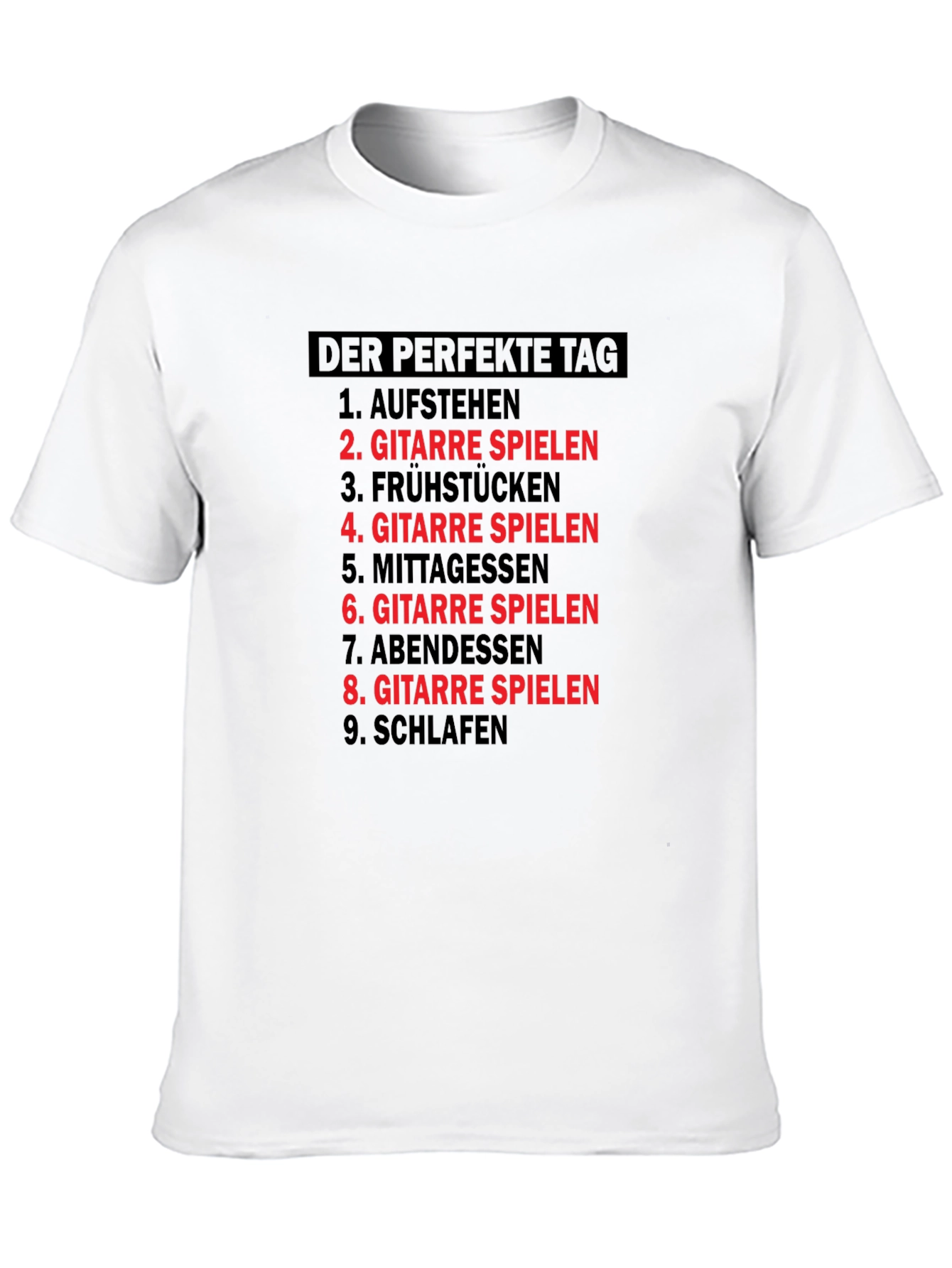 Perfect Day Guitar T-Shirt - Musician Gift