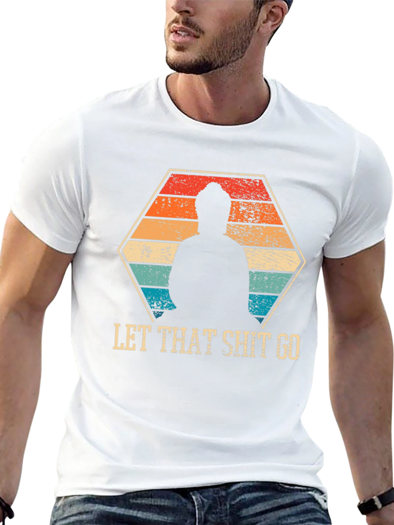 Let That Shit Go - Funny Zen Buddha T-Shirt