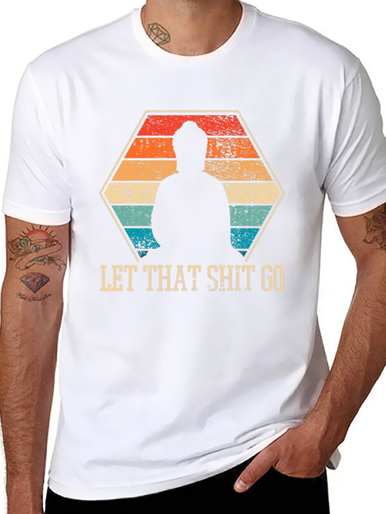Let That Shit Go - Funny Zen Buddha T-Shirt