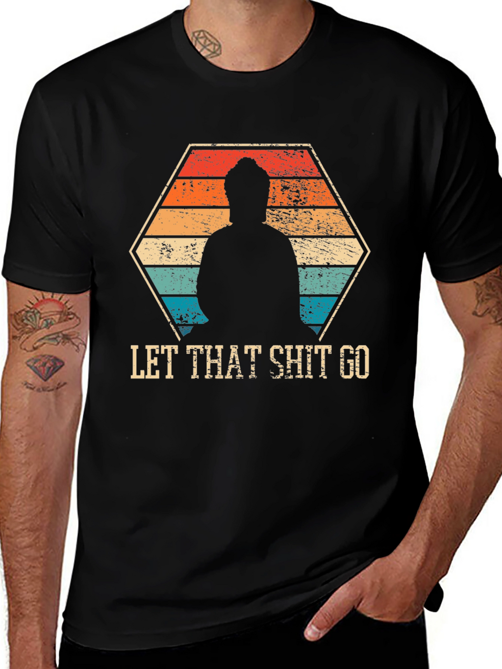 Let That Shit Go - Funny Zen Buddha T-Shirt