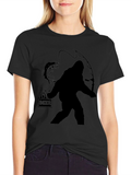 Sasquatch Fishing Beer T-Shirt