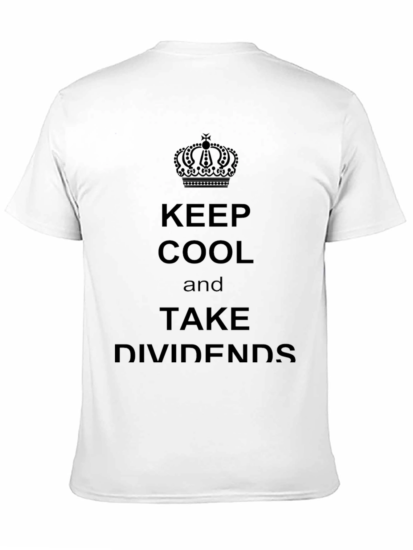 Keep Cool & Take Dividends Black T-Shirt