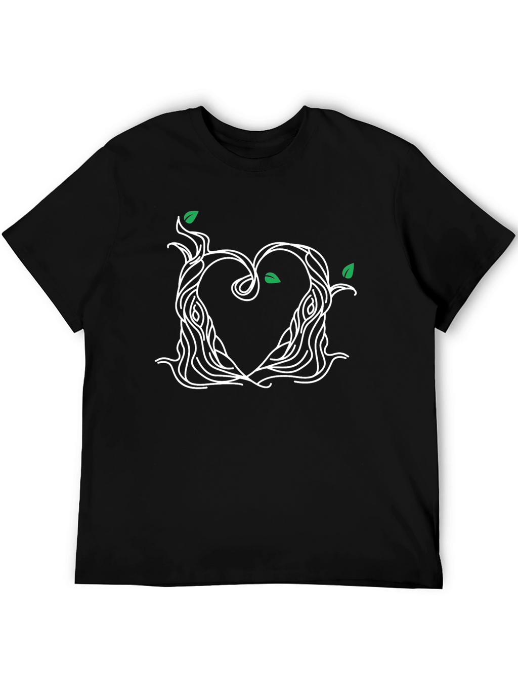 Heart Tree Black T-Shirt