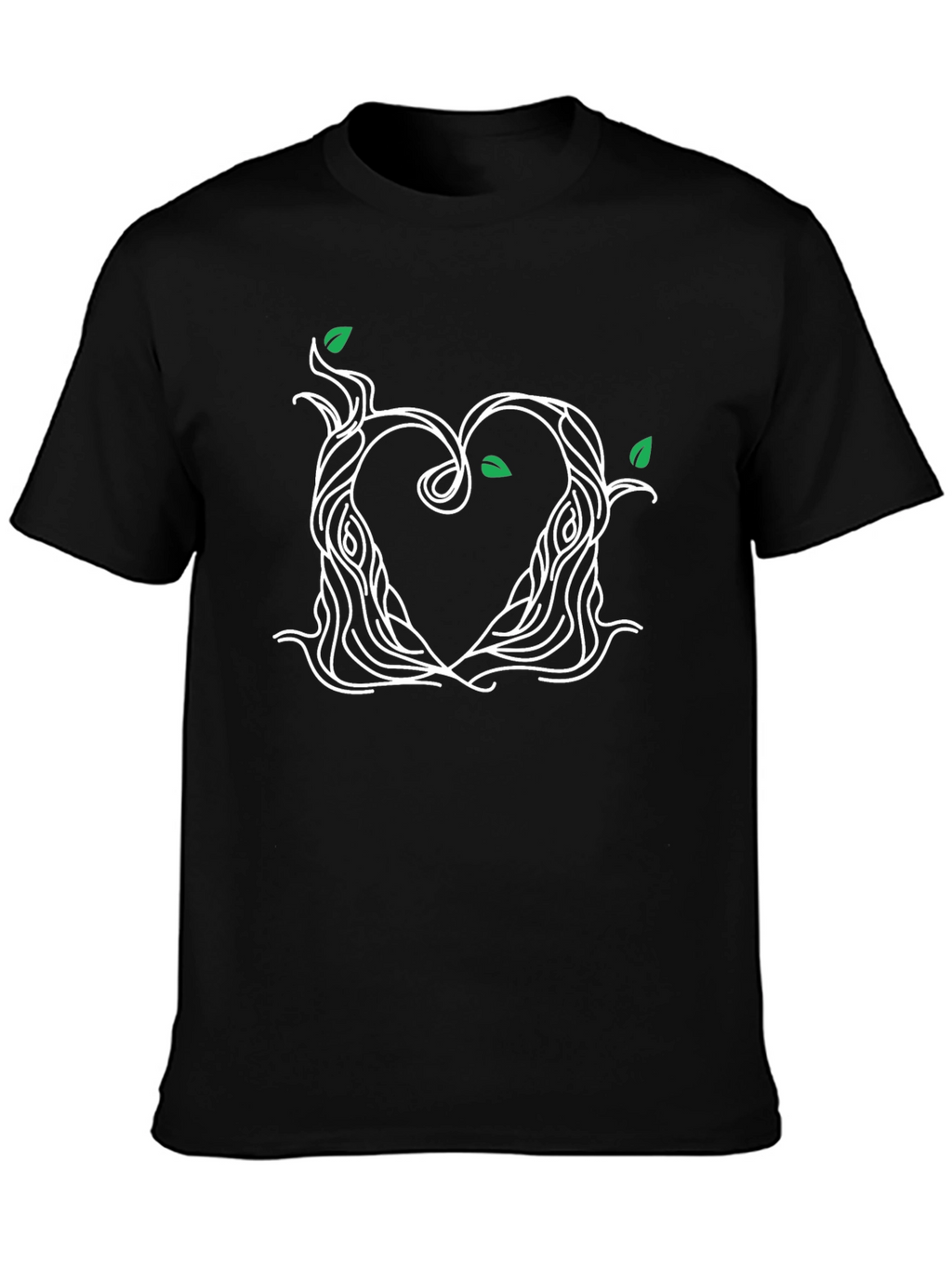 Heart Tree Black T-Shirt