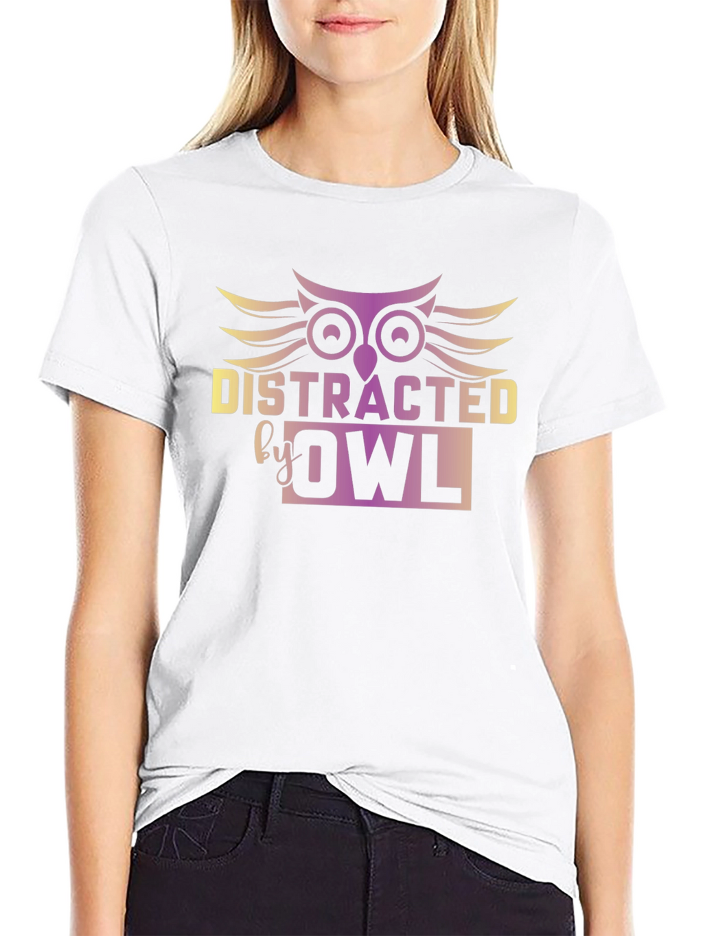 Distracted by Owl Graphic Tee - Unisex