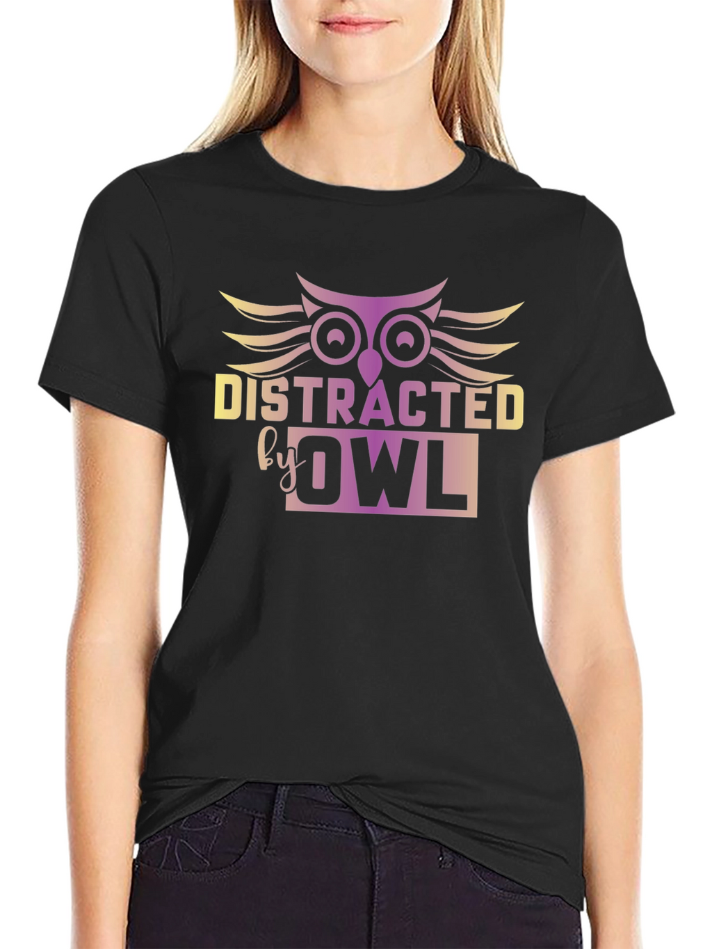 Distracted by Owl Graphic Tee - Unisex