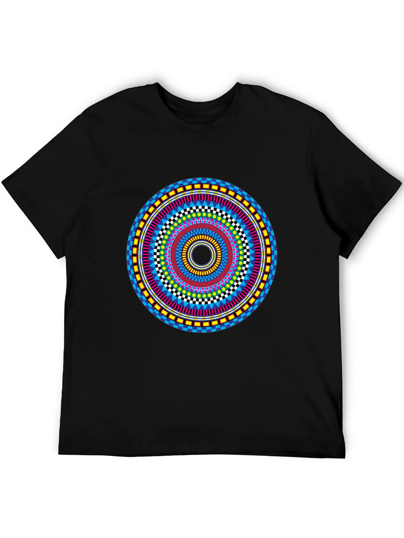 Vibrant Mandala Graphic Tee - Stylish Circular Design