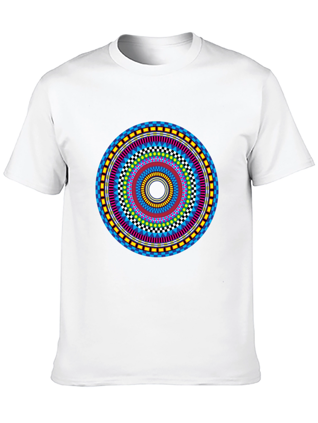 Vibrant Mandala Graphic Tee - Stylish Circular Design