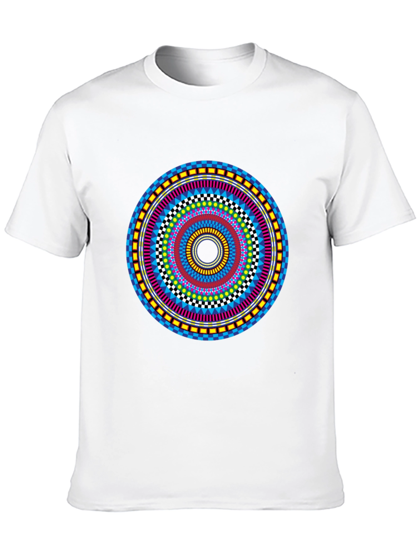 Vibrant Mandala Graphic Tee - Stylish Circular Design
