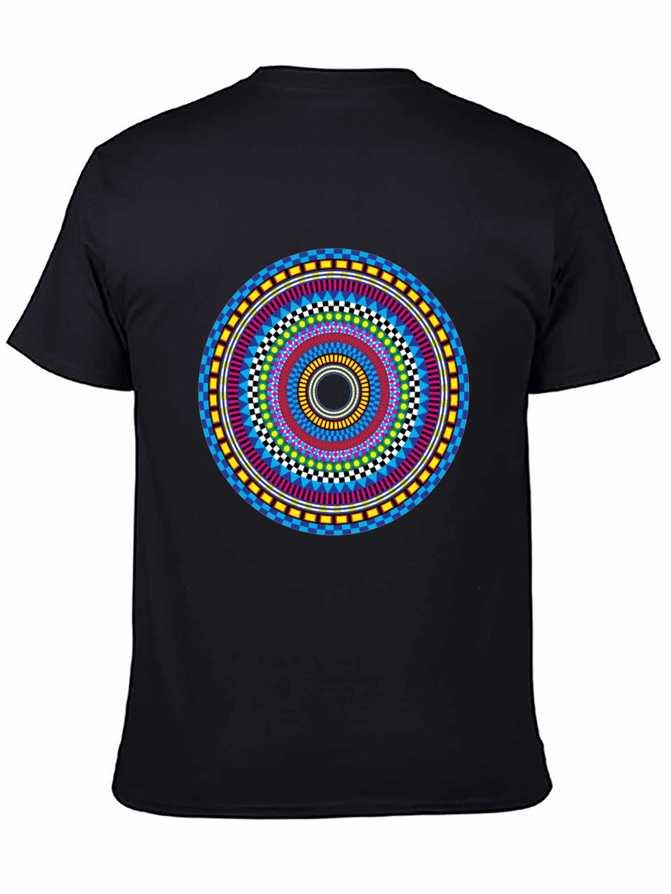 Vibrant Mandala Graphic Tee - Stylish Circular Design