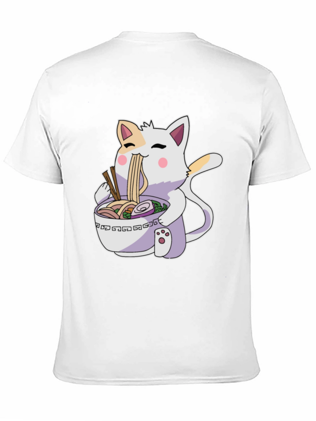 Ramen Cat T-Shirt - Cute Anime Style