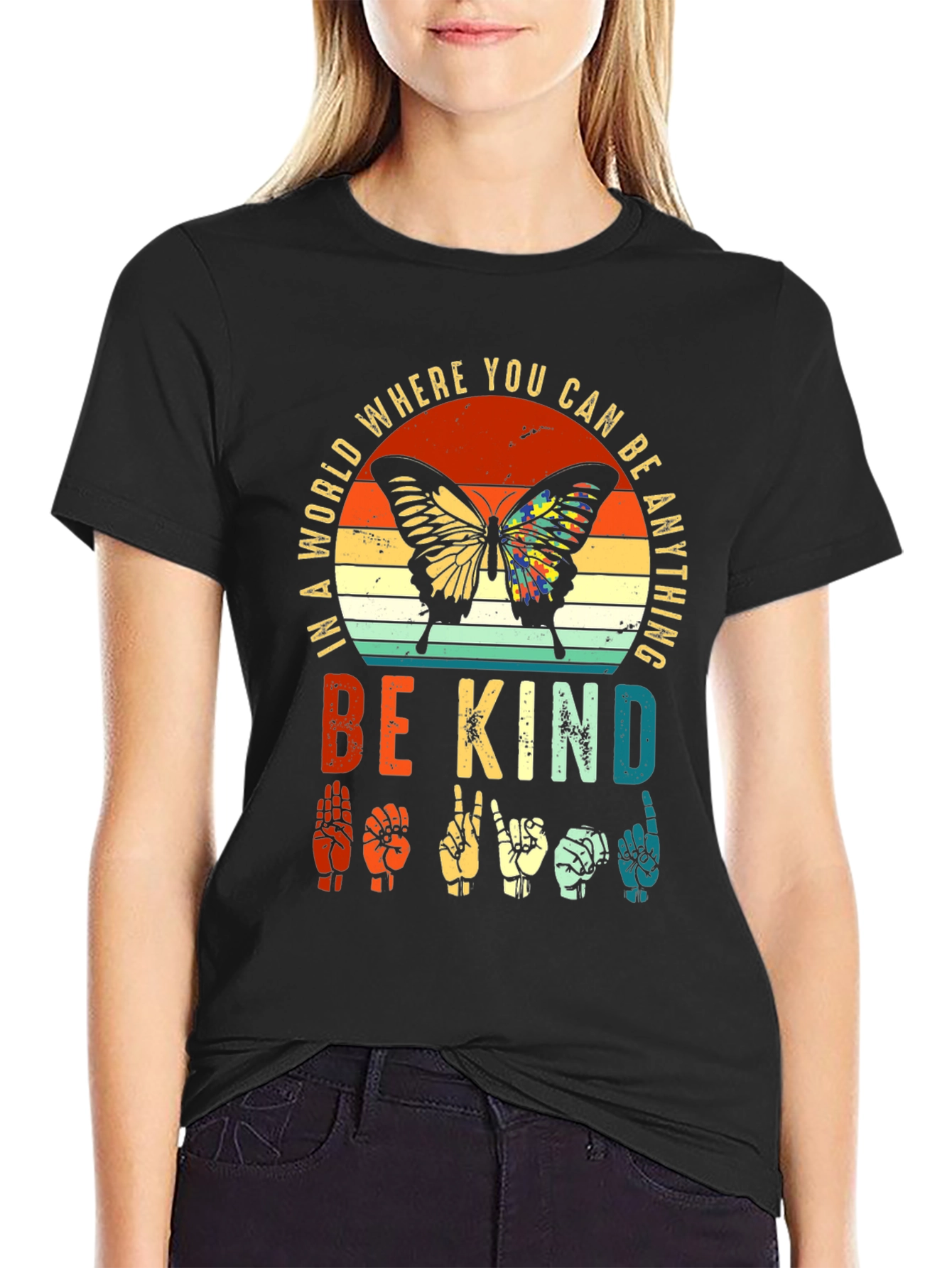 Be Kind Butterfly Graphic Tee
