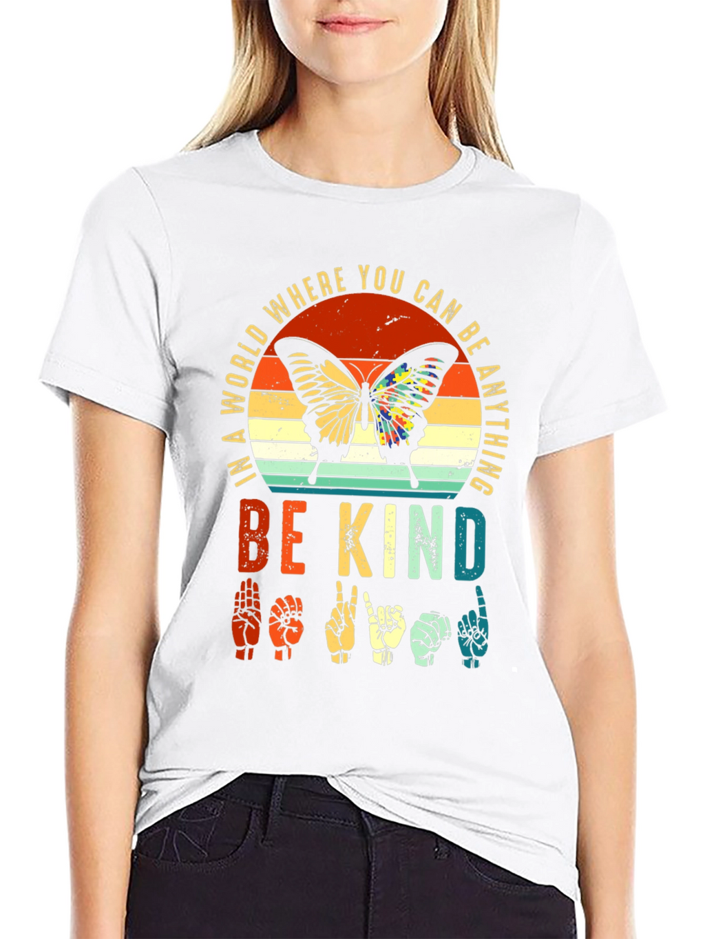 Be Kind Butterfly Graphic Tee