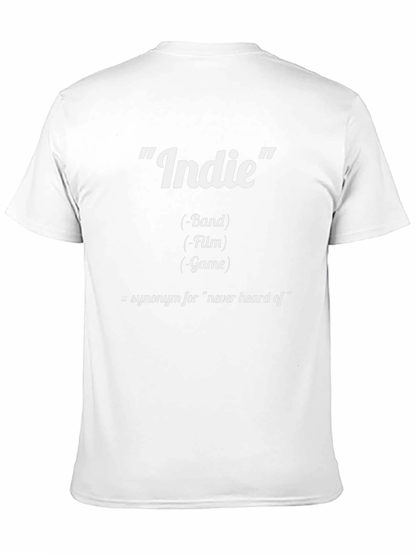 Funny Indie Definition Graphic T-Shirt
