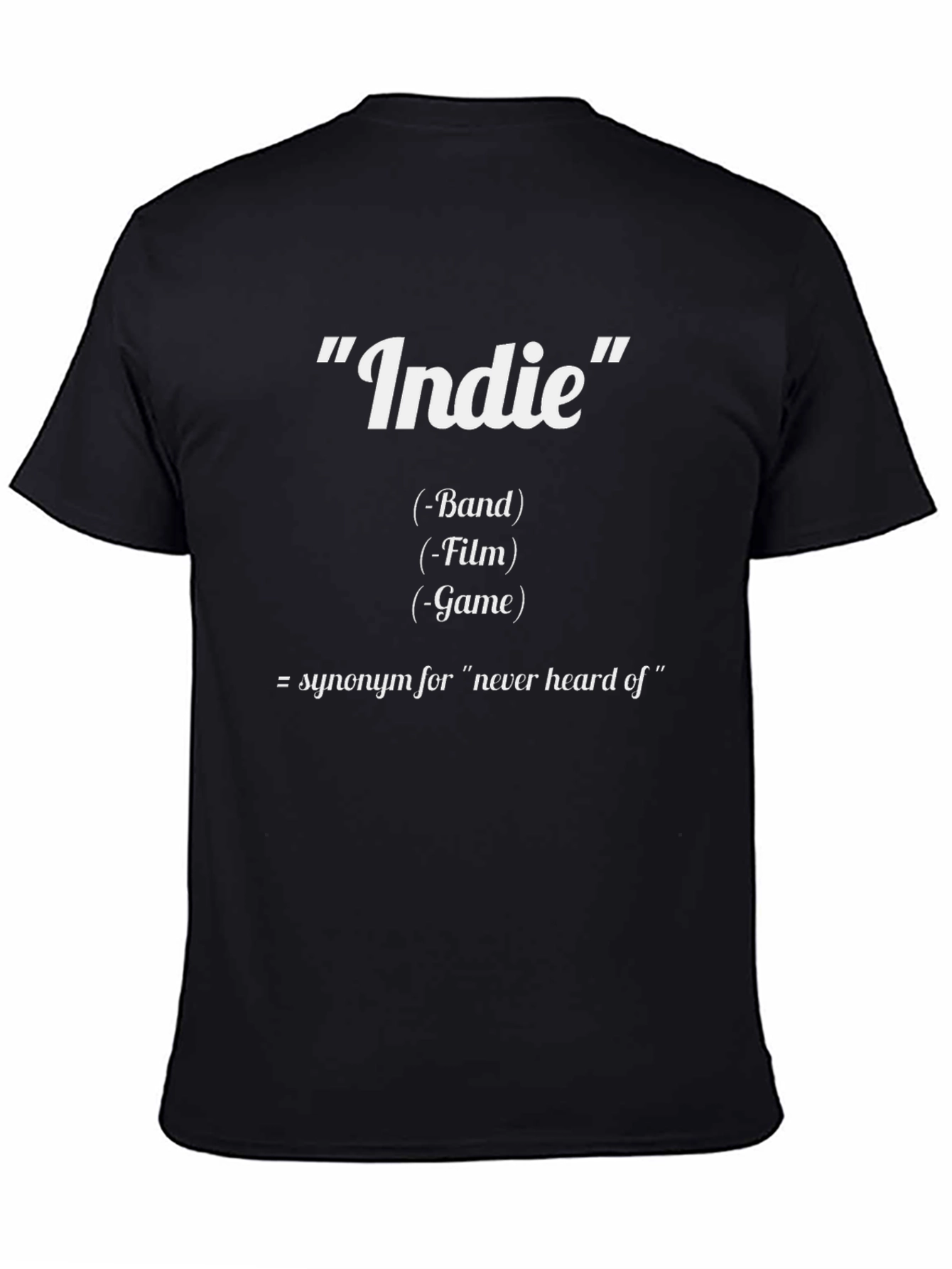 Funny Indie Definition Graphic T-Shirt
