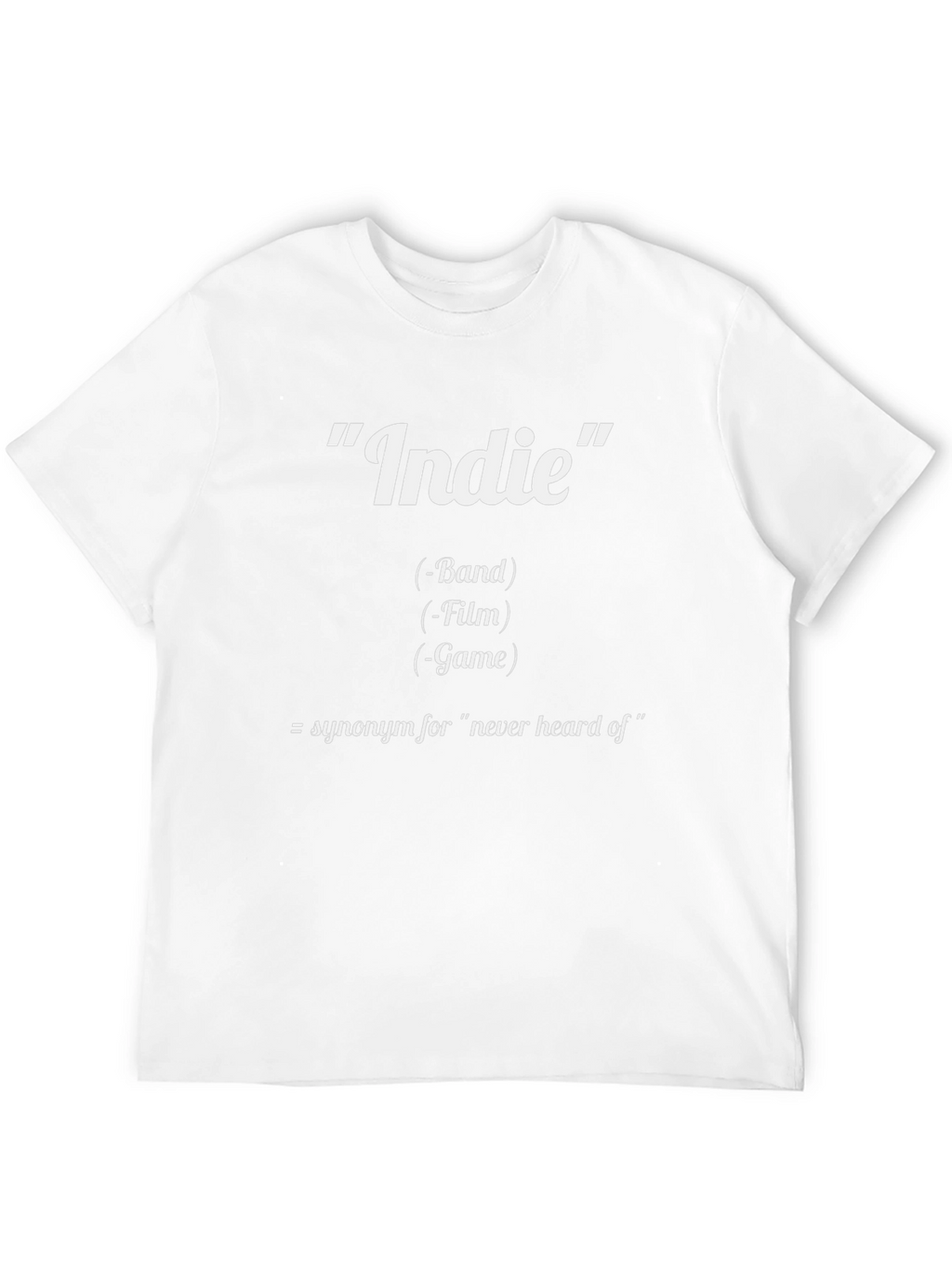 Funny Indie Definition Graphic T-Shirt