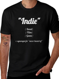 Funny Indie Definition Graphic T-Shirt