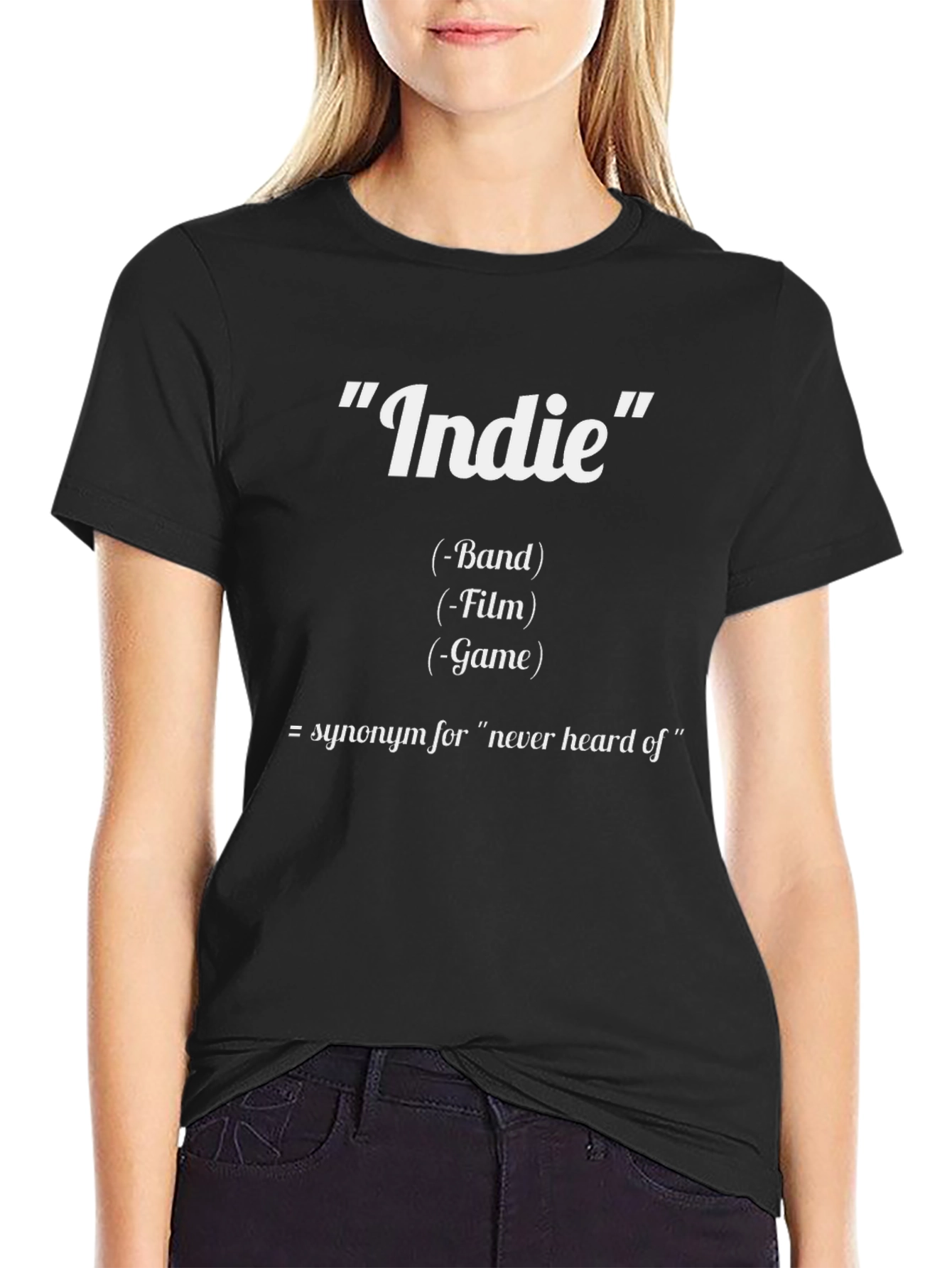 Funny Indie Definition Graphic T-Shirt