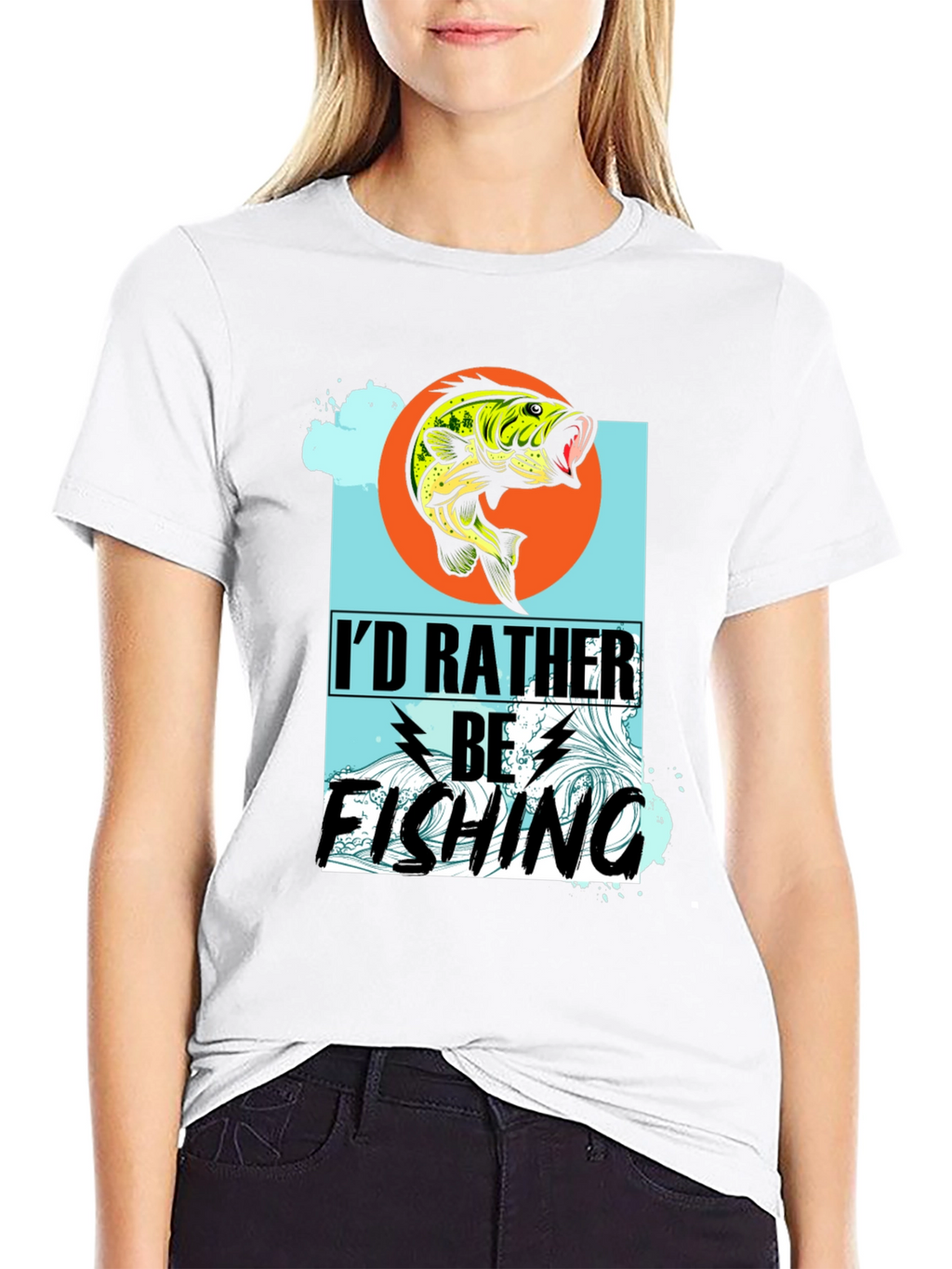 Id Rather Be Fishing Graphic T-Shirt