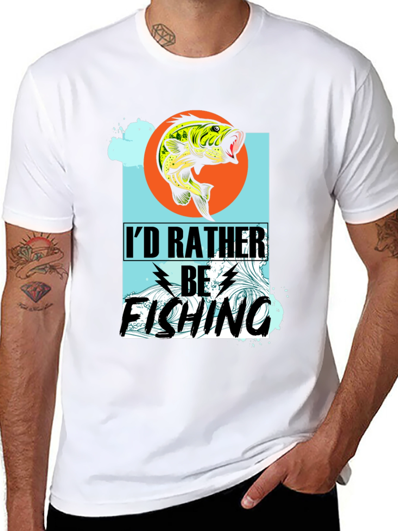 Id Rather Be Fishing Graphic T-Shirt