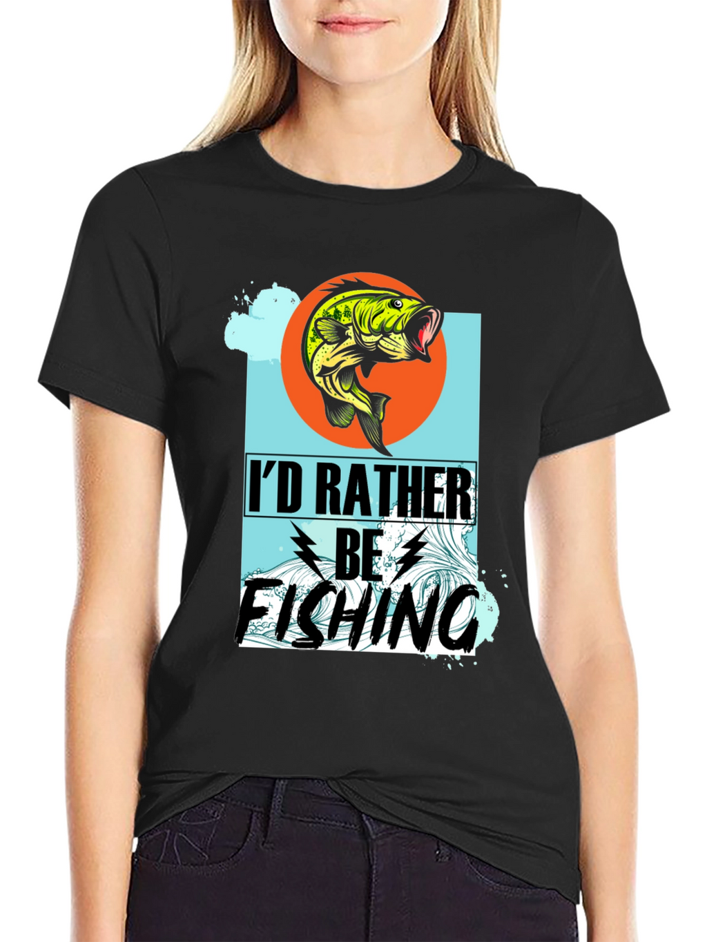 Id Rather Be Fishing Graphic T-Shirt