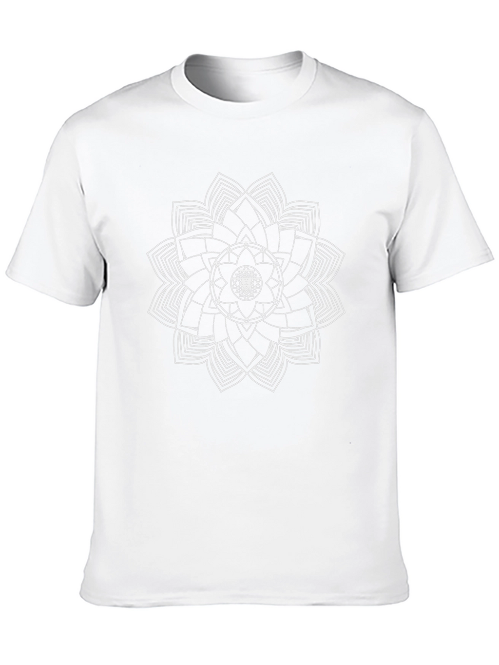 Geometric Mandala Black T-Shirt
