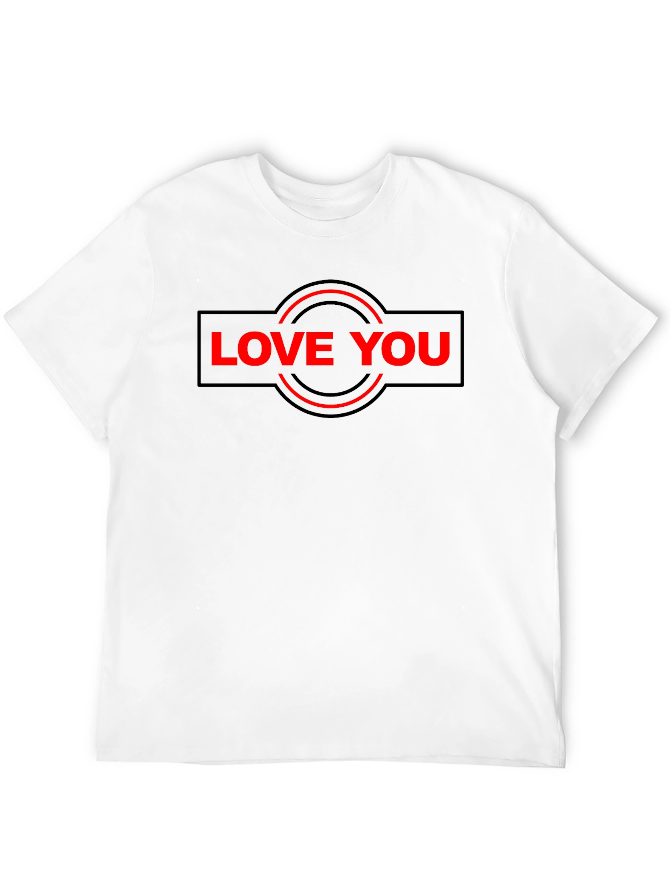 Love You Graphic Black T-Shirt - Stylish Comfort