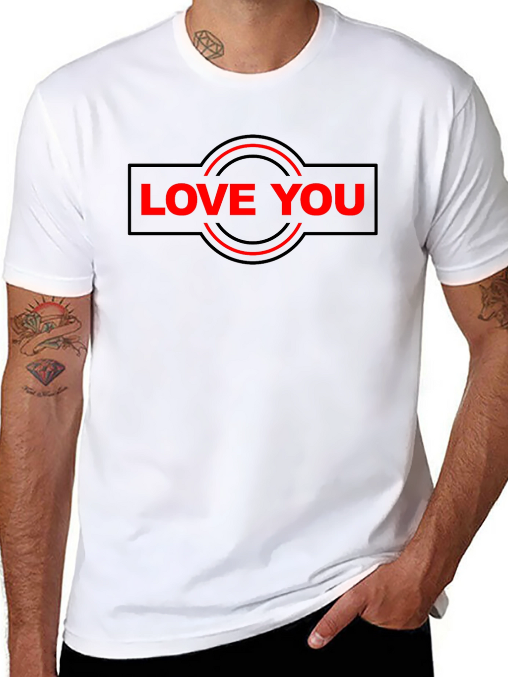 Love You Graphic Black T-Shirt - Stylish Comfort