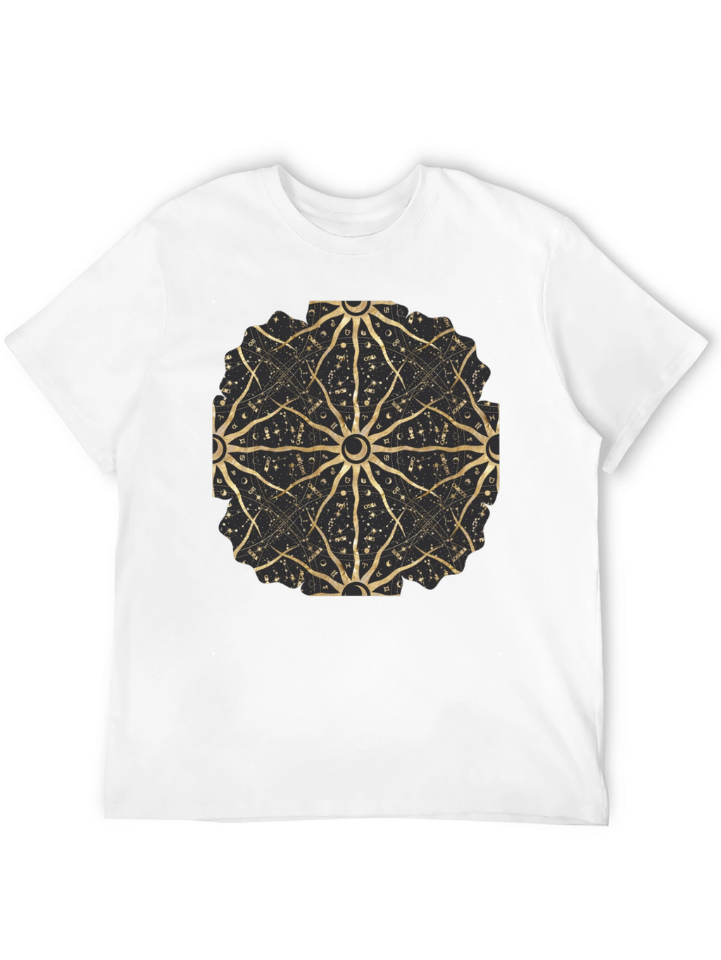 Celestial Astrology Mandala Black Tee