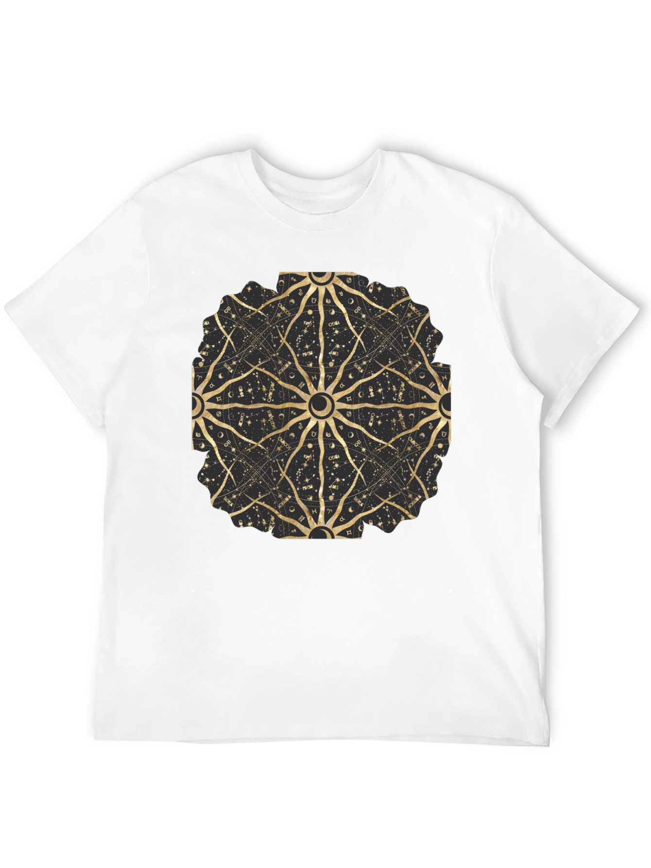 Celestial Astrology Mandala Black Tee
