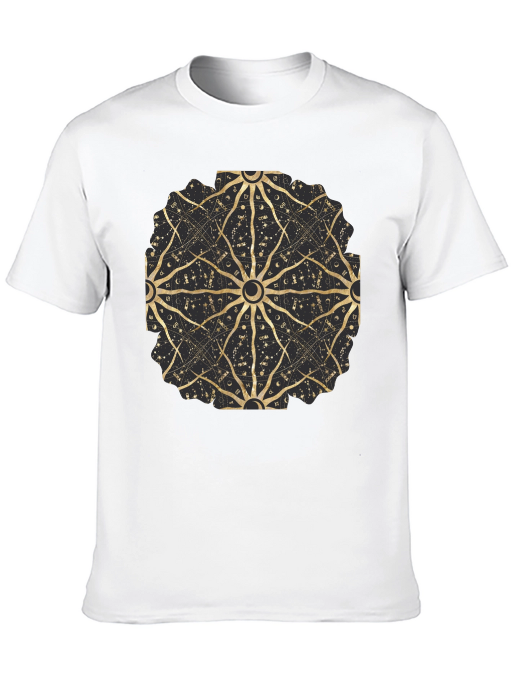 Celestial Astrology Mandala Black Tee