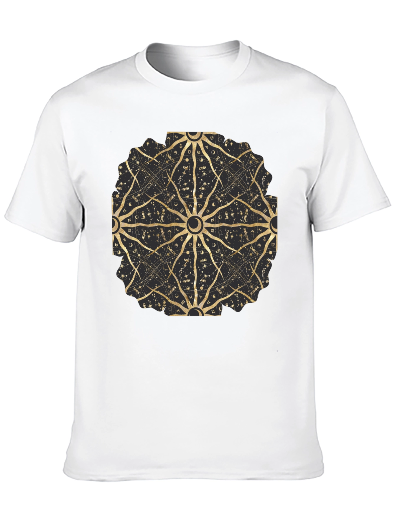 Celestial Astrology Mandala Black Tee