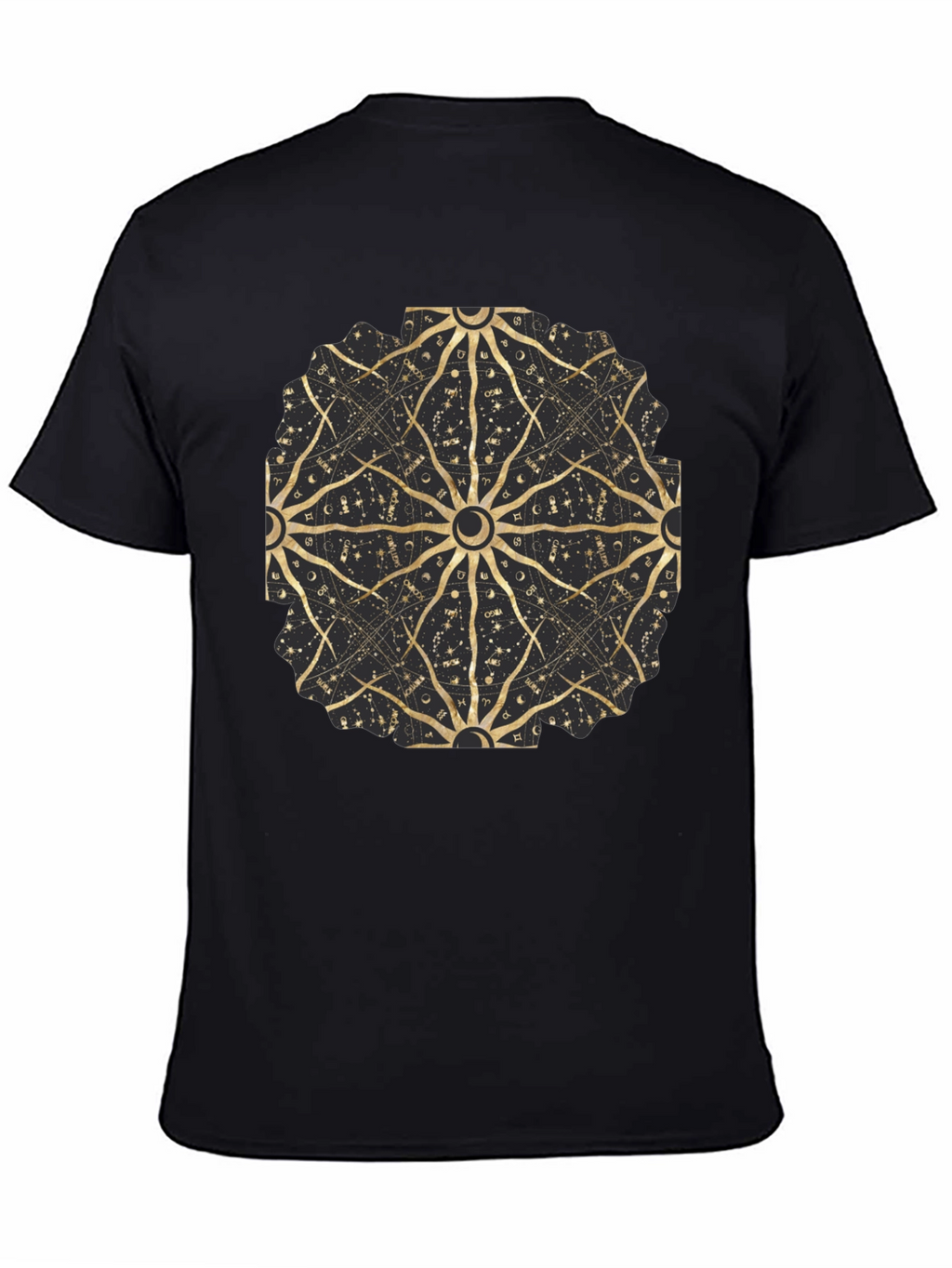 Celestial Astrology Mandala Black Tee
