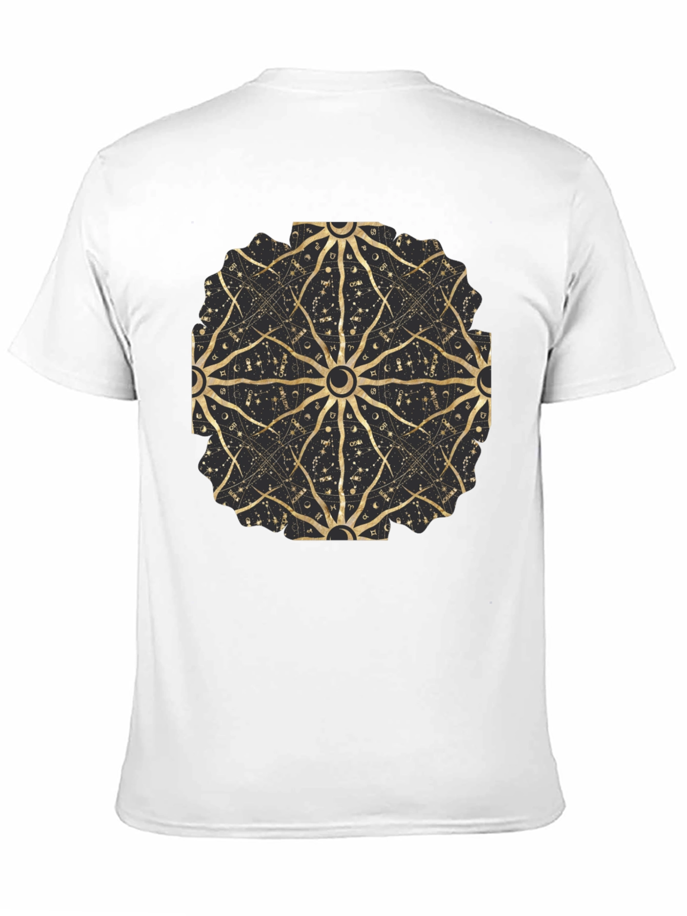 Celestial Astrology Mandala Black Tee