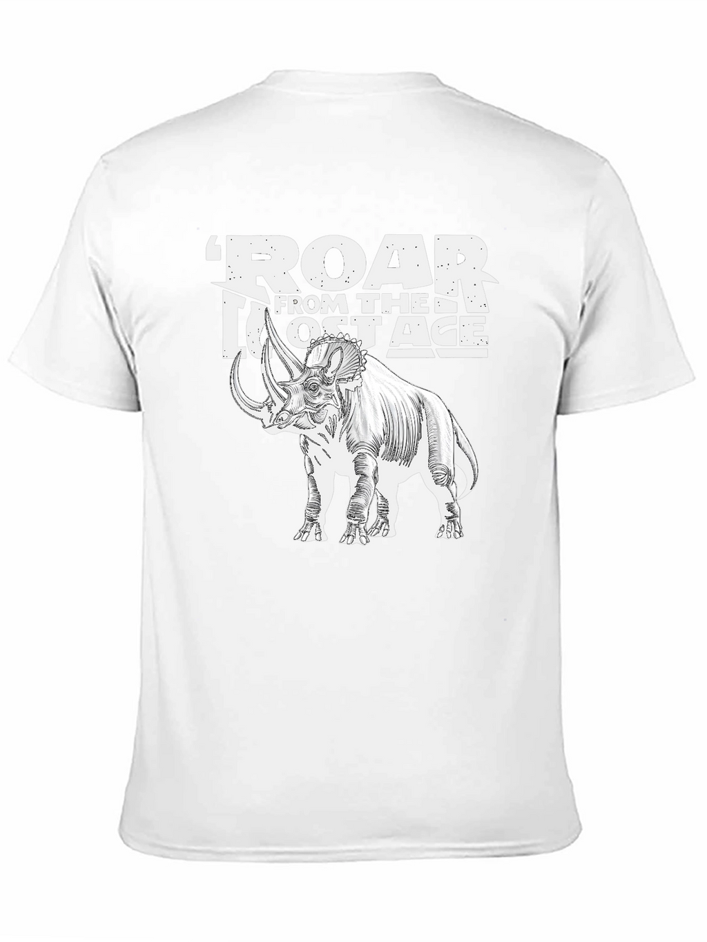Roar From The Lost Age Triceratops Graphic T-Shirt