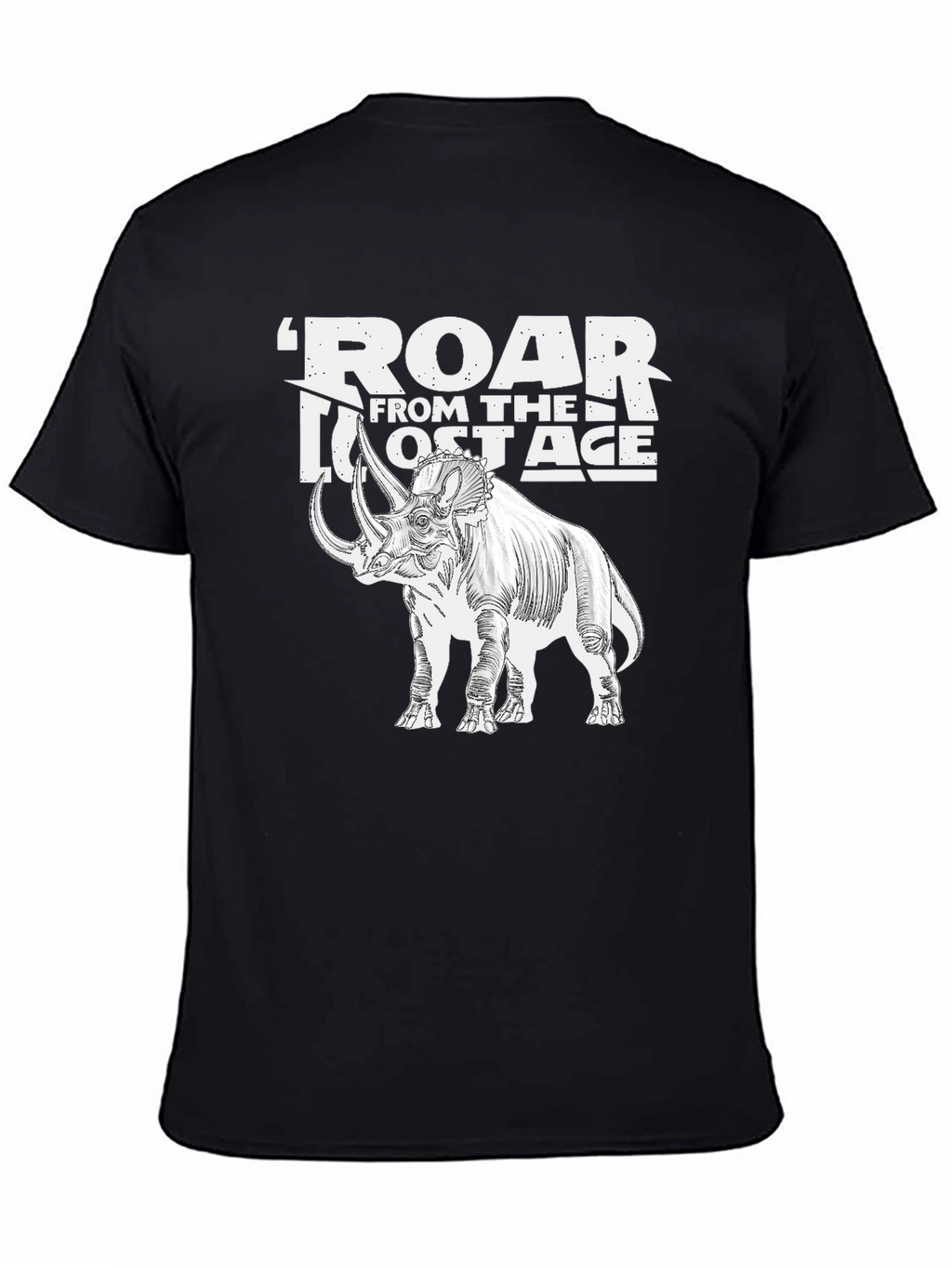 Roar From The Lost Age Triceratops Graphic T-Shirt