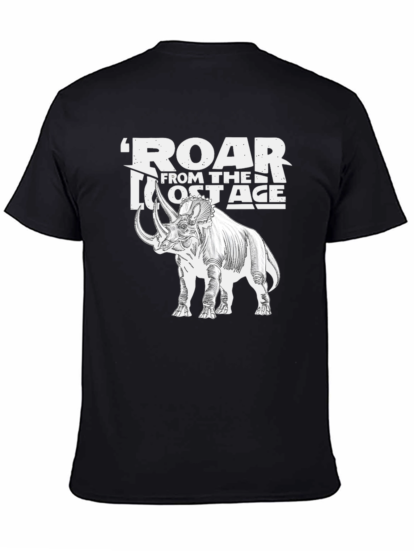 Roar From The Lost Age Triceratops Graphic T-Shirt